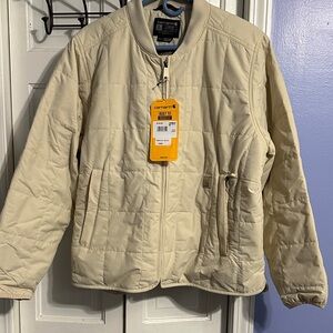 Carhartt Rain Defender lightweight insulated Cream/Tan Quilted Jacket
